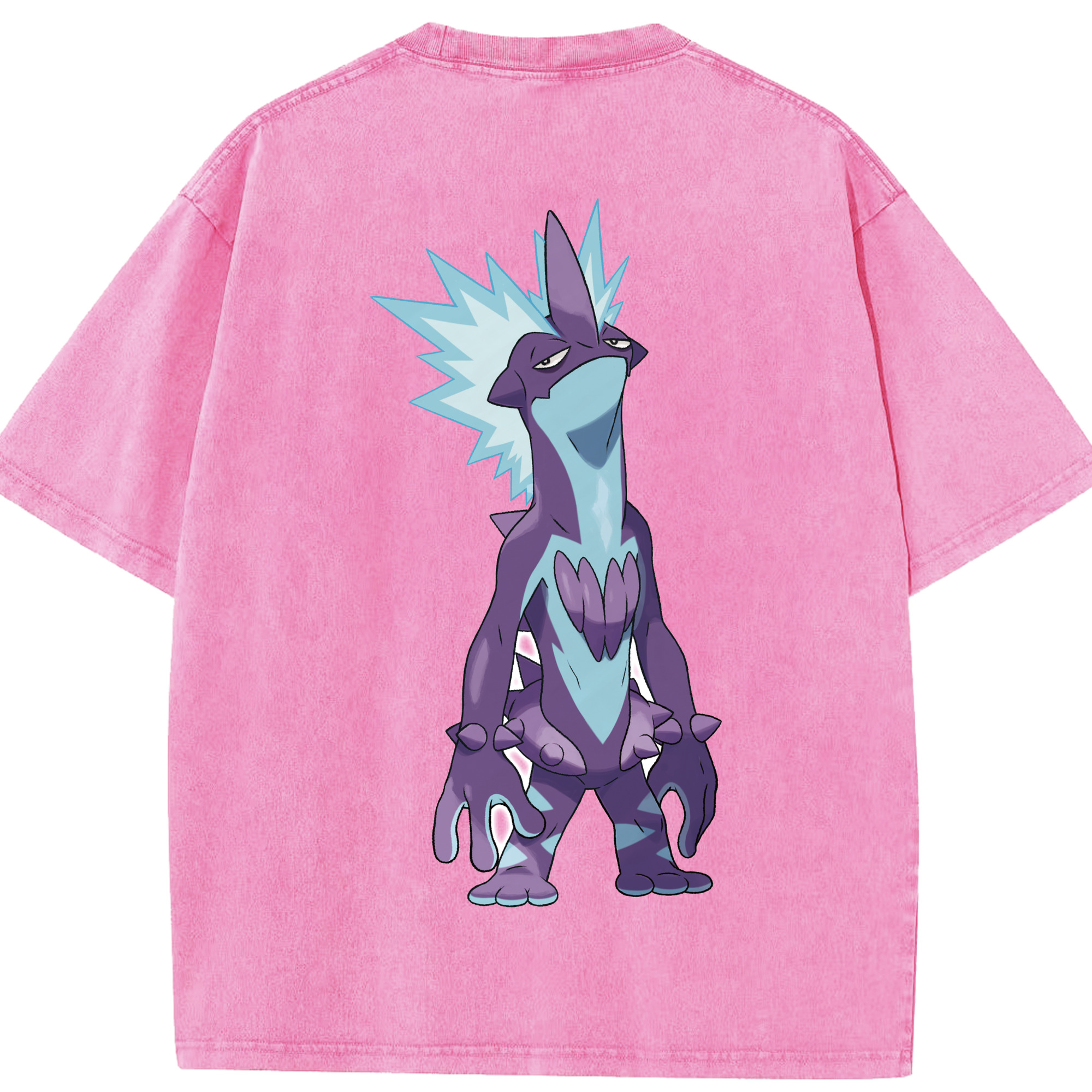 （画像用） ポケットモンスター Pokémon 綿100% ヴィンテージ風 半袖Tシャツ（背面プリント）